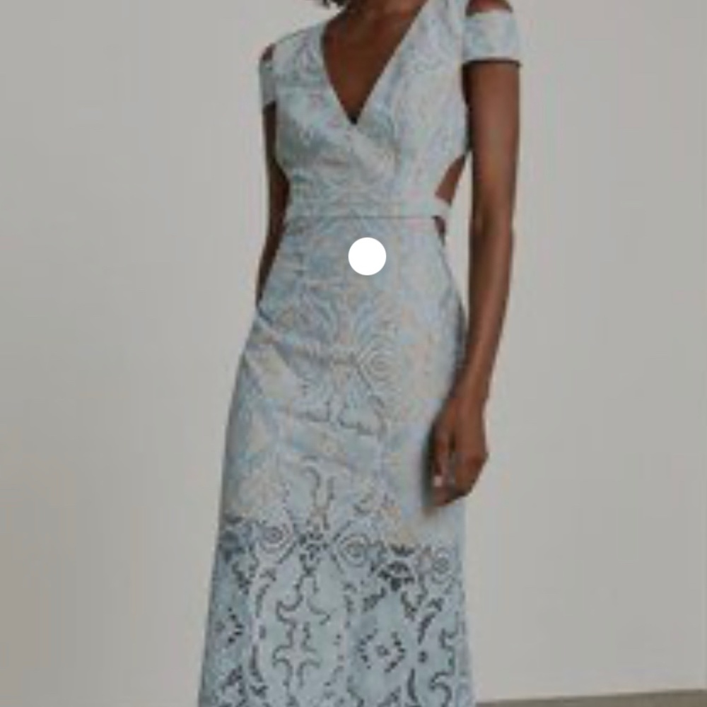 BCBGMAXAZARIA LACE CUT OUT maxi dress